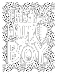 Fototapeta premium Mothers-Day-Quotes-Coloring Pages. hand drawn doodle sketch