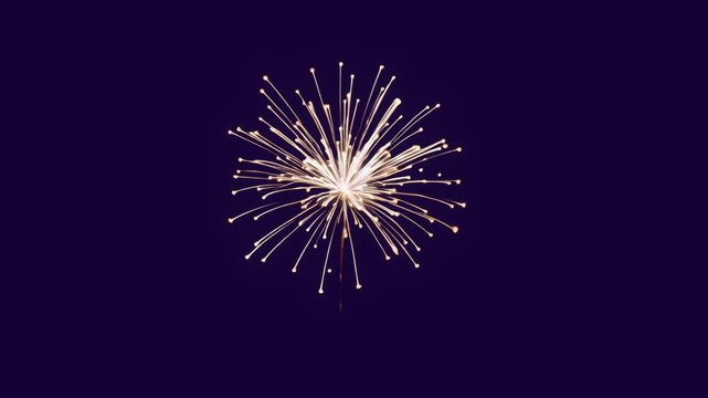 Festive fireworks animated overlay, transparent 4K video, alpha channel, ProRes 4444