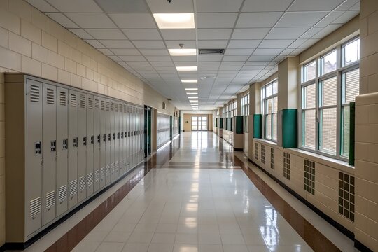 High School Hallway