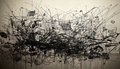 Messy Hand-Drawn Scribbles Over Subtle Gradient Backdrop
