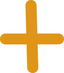 Fototapeta premium Hand drawn Yellow, gold, orange sparkles symbols cartoon