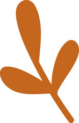 Obraz premium Hand Drawn Cute Organic Autumn Maple leaf