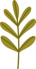 Obraz premium Hand Drawn Cute Organic Autumn Maple Branch leaf