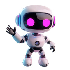 Futuristic Robot with Glowing Accents: A Vision of Advanced AI Design"