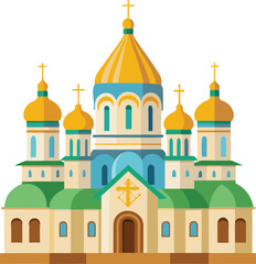 Russian Orthodox church Vector 