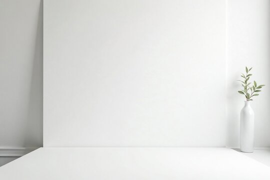 Spotless, unblemished white backdrop ideal for product display , seamless, shadow, mockup
