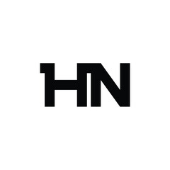 HN monogram logo design letter text name symbol monochrome logotype alphabet character simple logo