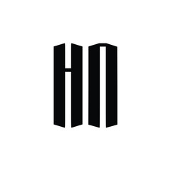 HN monogram logo design letter text name symbol monochrome logotype alphabet character simple logo