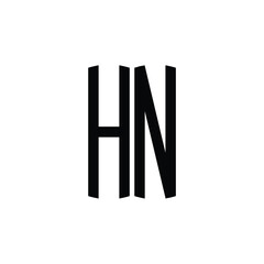HN monogram logo design letter text name symbol monochrome logotype alphabet character simple logo