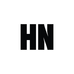 HN monogram logo design letter text name symbol monochrome logotype alphabet character simple logo