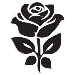 black rose vector