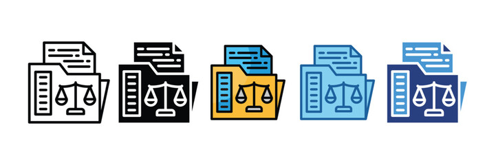 Case File  Icon Element For Design