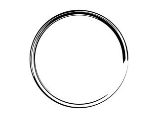 Grunge circle made for marking. Grunge circle made for your project. Black grunge circle made with art brush.