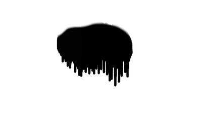 Abstract brush stock isolated on transparent PNG file
