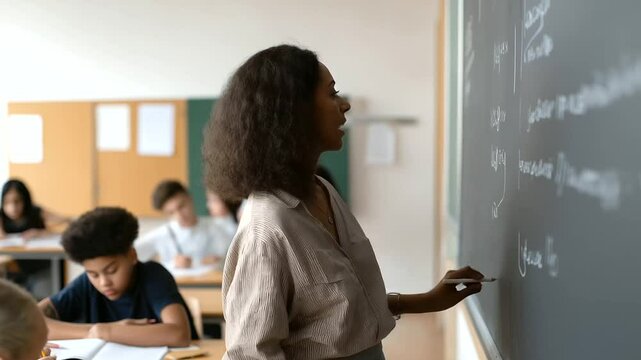 Teacher Explaining Free Speech Rights in Classroom