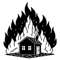 vector illustration of fire flames