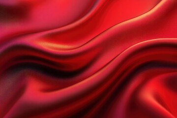 Fototapeta premium Deep crimson silk drapes in flowing folds.