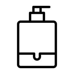 Fototapeta premium soap dispenser line icon