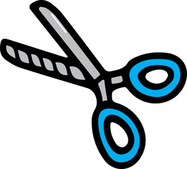 scissors cut out of paper