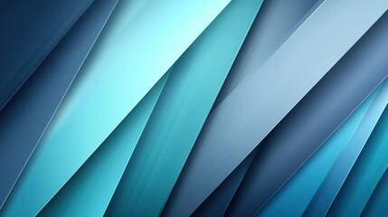 Obraz premium A vibrant abstract design featuring layered shades of blue and turquoise, creating a smooth, flowing texture.