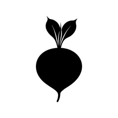 beet-vector-silhouette illustration