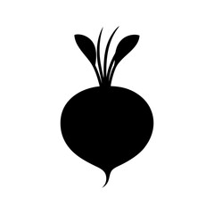 beet-vector-silhouette illustration