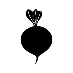 beet-vector-silhouette illustration