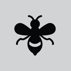 Bee Icon Silhouette