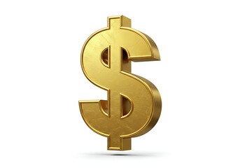 Fototapeta premium Golden dollar sign