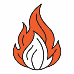 house in fire vector illustration