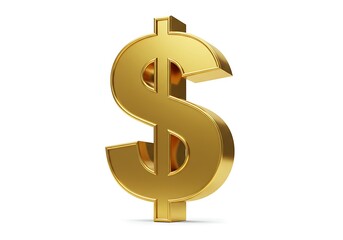 Golden dollar sign
