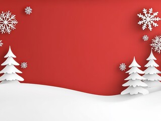 Winter wonderland scene