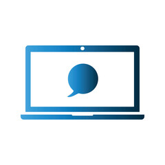 Laptop icon design template