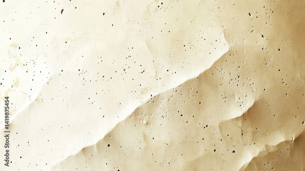 Fototapete abstract background with soft ecru tones dotted design and eggshell paper texture