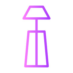 floor lamp gradient icon