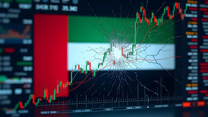 UAE System Failure: Digital Flag Dashboard Cracking into Market Decline