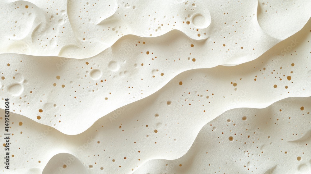 Fototapete abstract background with soft ecru tones dotted design and eggshell paper texture