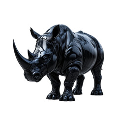 black 3D rhino icon