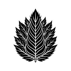 Fototapeta premium pine-leaf-vector-silhouette illustration