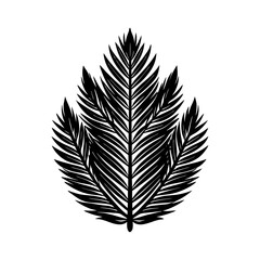 Obraz premium pine-leaf-vector-silhouette illustration