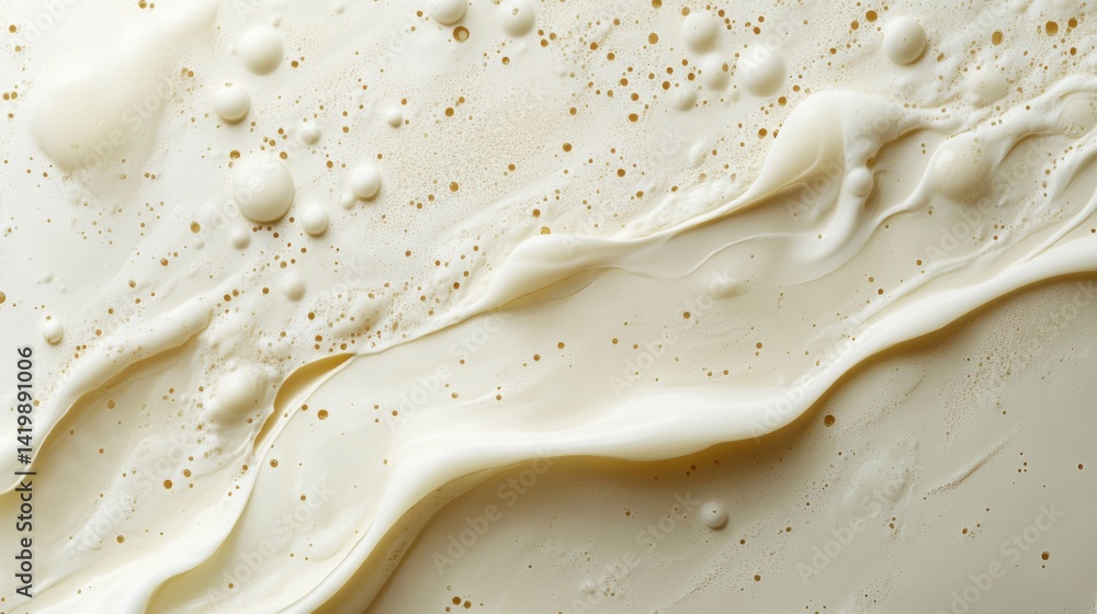 Fototapete abstract background with soft ecru tones dotted design and eggshell paper texture