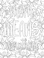 Mother's Day Coloring Pages -KDP.  set of hand drawn arrows and labels