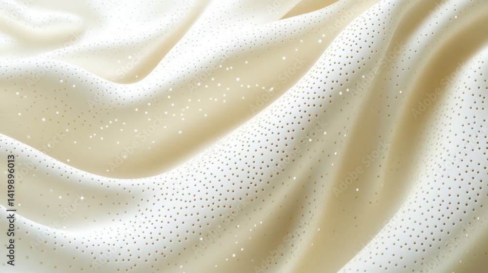 Fototapete abstract background with soft ecru tones dotted design and eggshell paper texture