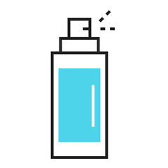 Optional Spray Use Icon. Alternate Dispensing Method for Product Application