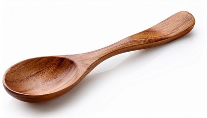 wooden spoon isolated on white
