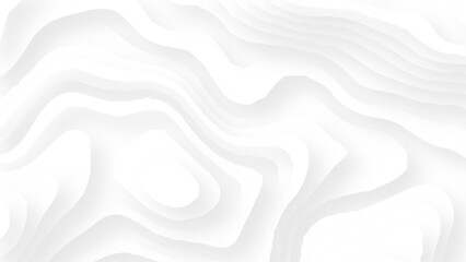 Abstract paper carve template. abstract white 3d papercut topography relief vector background illustration. topographic canyon geometric map relief texture with curved layers and shadow.