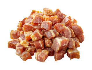 Slicing diced meat for culinary creations kitchen food isolated on transparent background