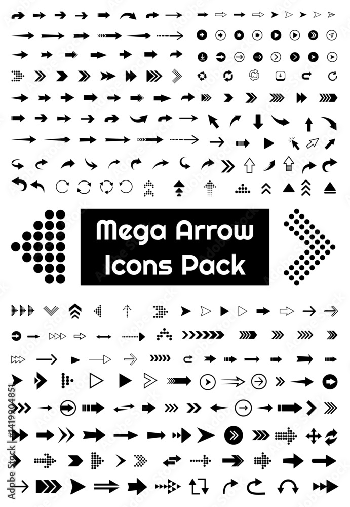 Poster arrows set black icons. cursor. modern simple arrows. black arrow vector icon pack. arrow icon. arro