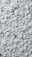 Fototapeta premium Textured White Grey Aggregate Surface Close Up. AI Generated