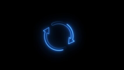 Neon Circle Arrow icon 